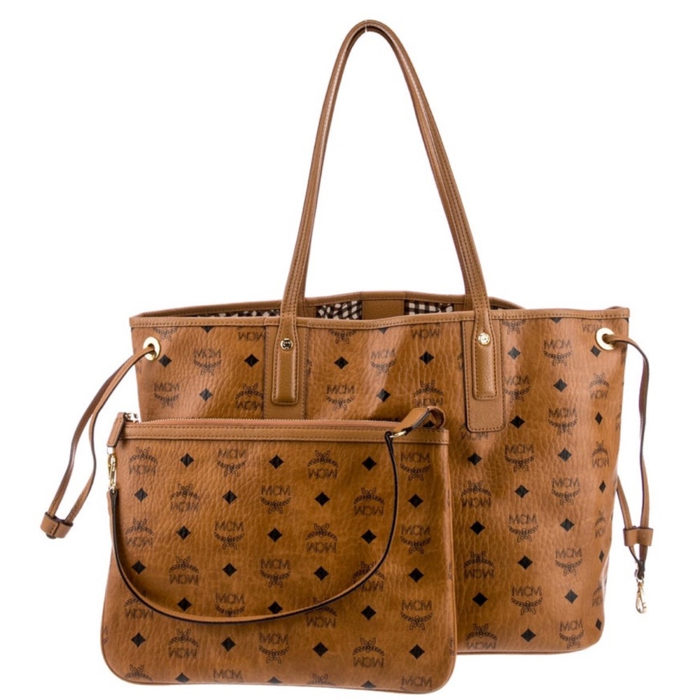 MCM Brown Tote Bag Set